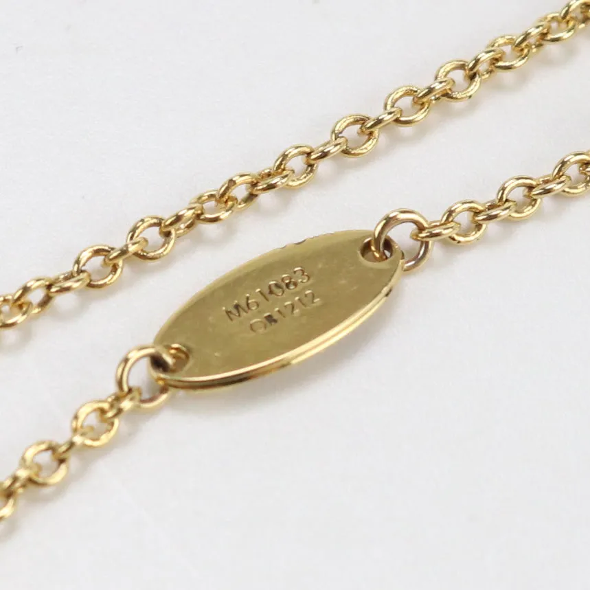LOUIS VUITTON M61083 Necklace Necklace Essential V pendant Gold Plated gold unisex
