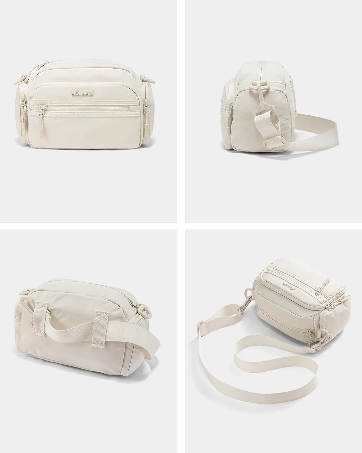 LOVEVOOK Crossbody Bag for Women, Multi-Pockets Purse, Nylon Shoulder Handbags, Water-Resistant & Lightweight