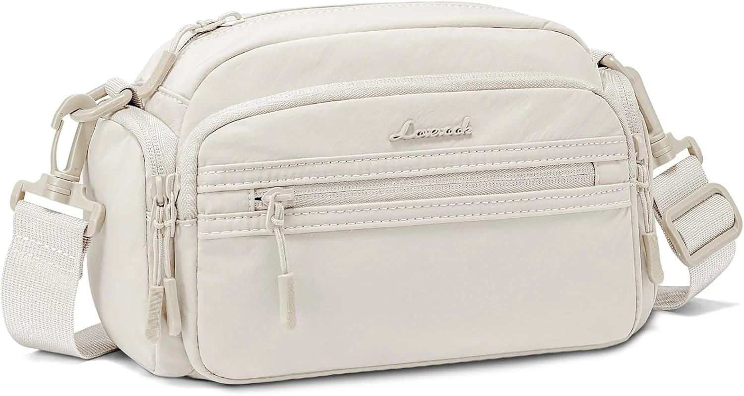 LOVEVOOK Crossbody Bag for Women, Multi-Pockets Purse, Nylon Shoulder Handbags, Water-Resistant & Lightweight