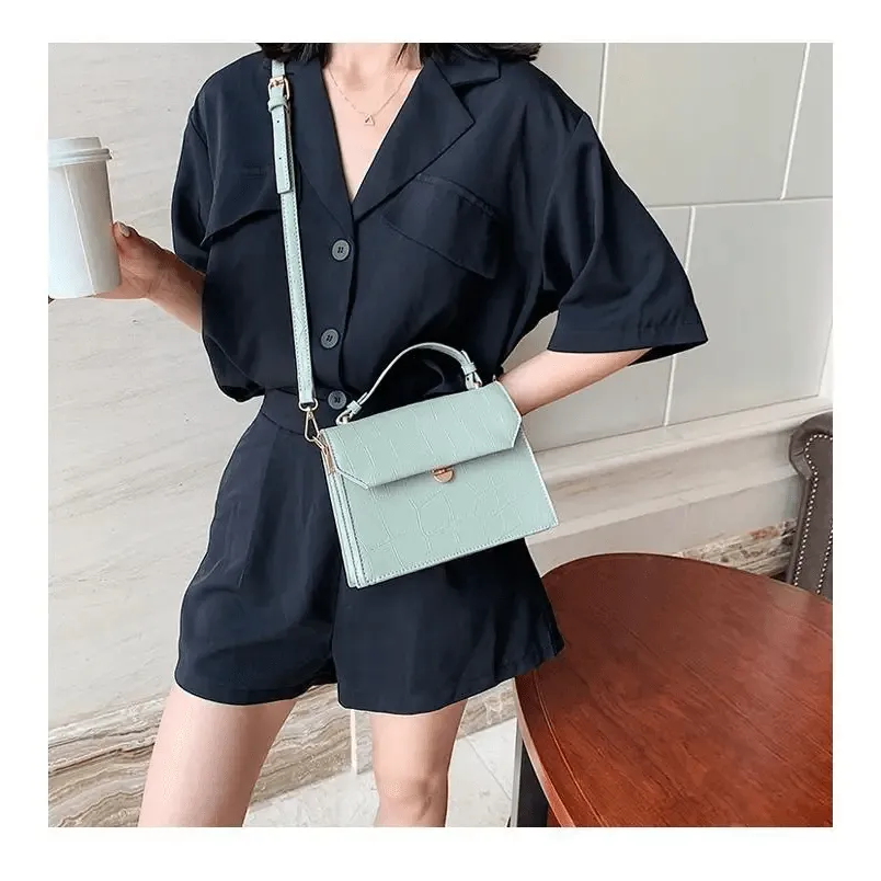Luxury Snow White Crossbody Bags For Women And Girls Small PU Leather Handbag - Ladies Designer Evening Bags