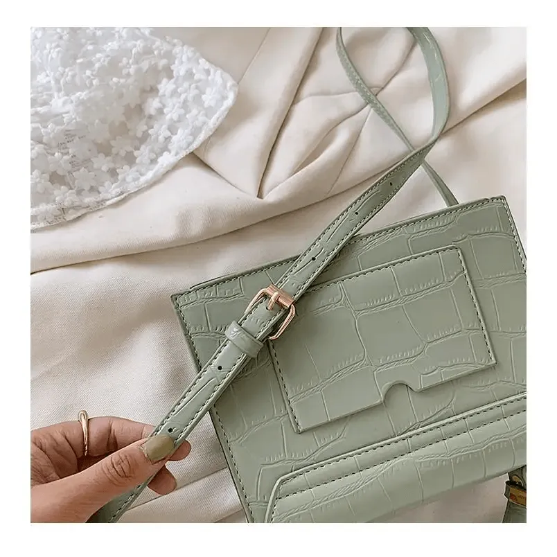 Luxury Snow White Crossbody Bags For Women And Girls Small PU Leather Handbag - Ladies Designer Evening Bags