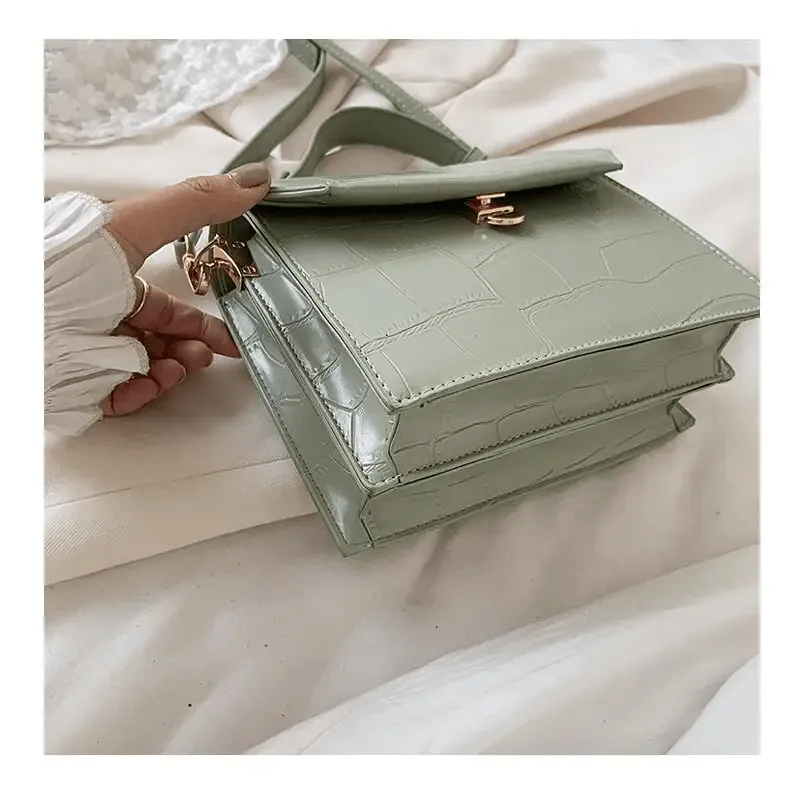 Luxury Snow White Crossbody Bags For Women And Girls Small PU Leather Handbag - Ladies Designer Evening Bags