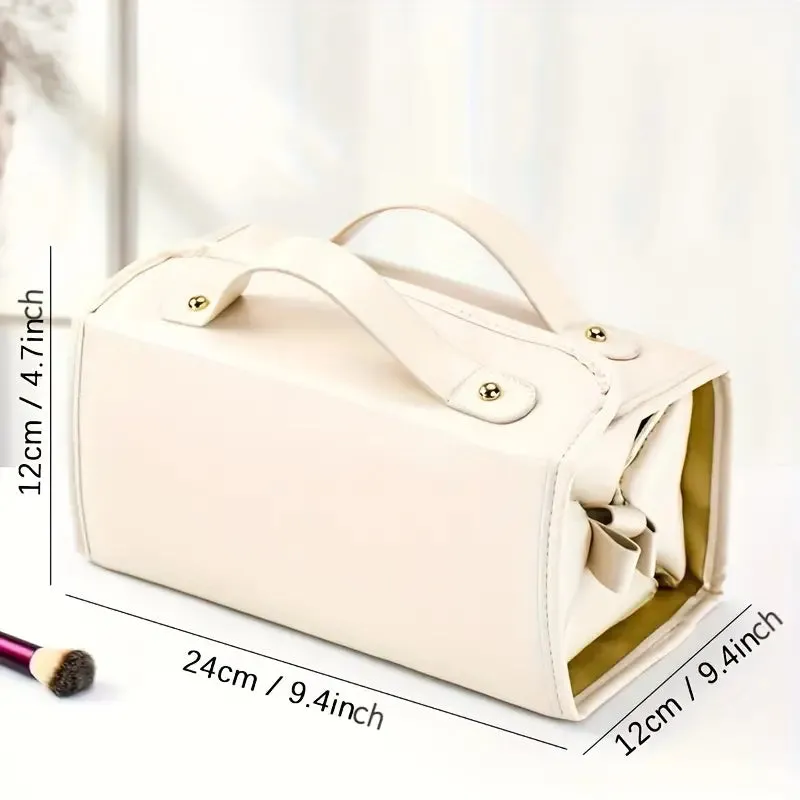 Luzille | Foldable Cosmetic Bag with Multiple Compartments for Hanging