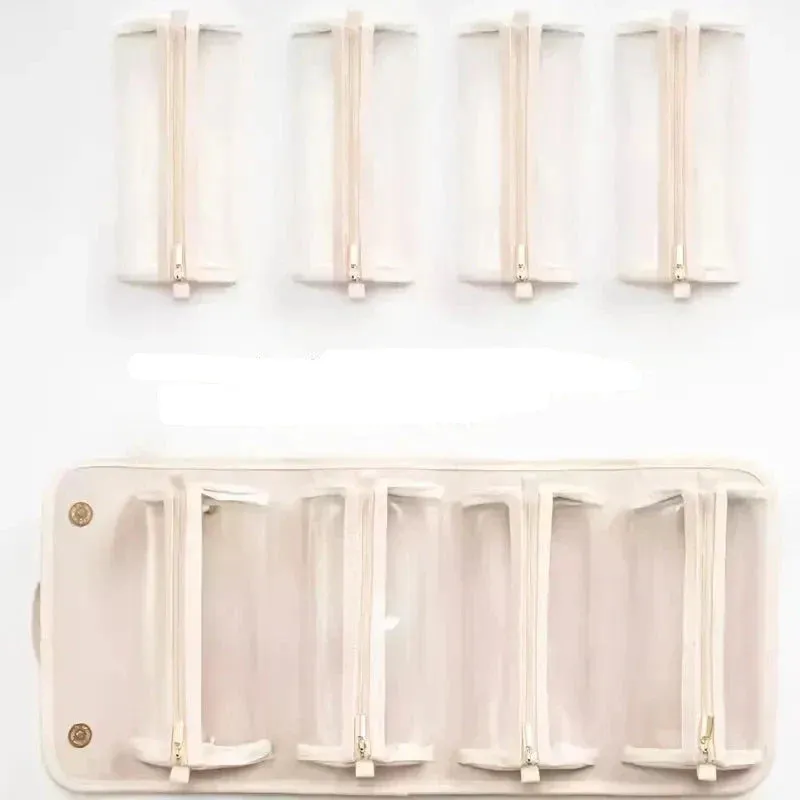 Luzille | Foldable Cosmetic Bag with Multiple Compartments for Hanging