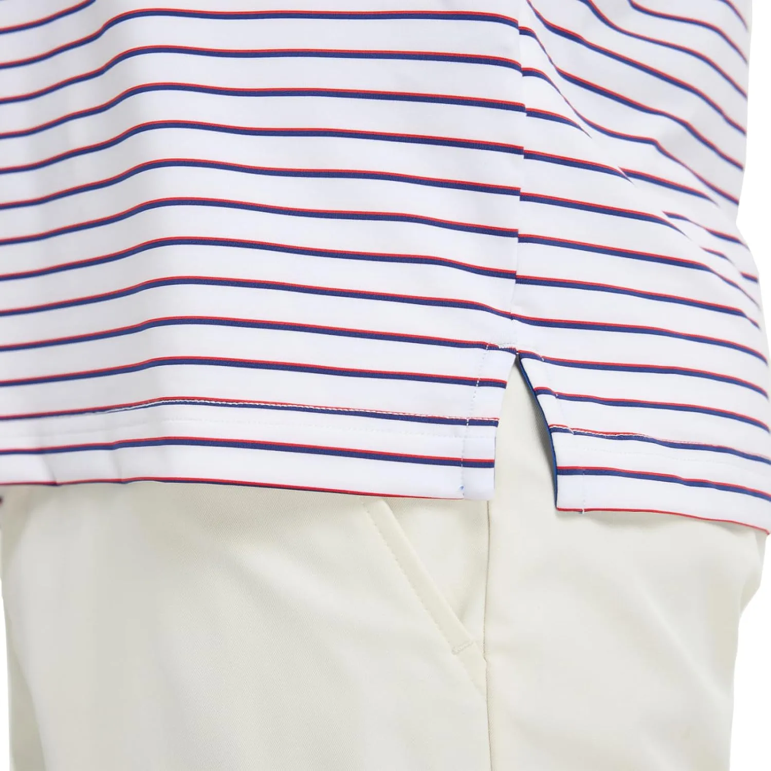 M MAELREG Golf Shirts for Men Moisture Wicking Striped Polo Performance Dry Fit Business Sports Mens Polo Shirts Short Sleeve