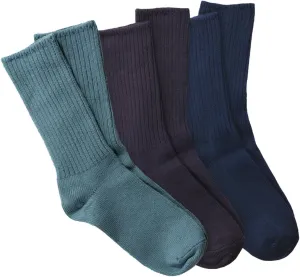 Maggie's Organic Natural Cotton Tri-pack Cushion Crew Socks