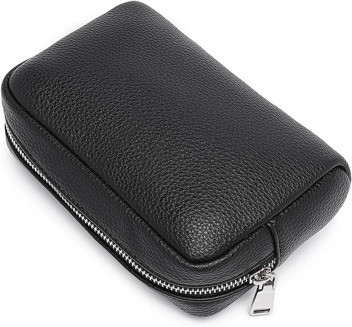 Makeup Bag Large Capacity Women's Classic Black Wash Bag Adjustable Partition Wash Bag Brush and Cosmetic Carrying Bag