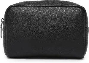 Makeup Bag Large Capacity Women's Classic Black Wash Bag Adjustable Partition Wash Bag Brush and Cosmetic Carrying Bag