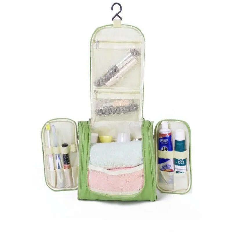 Makeup Bag Travel Cosmetic Toiletry Case Hanging Storage Large Bag Organizer Au