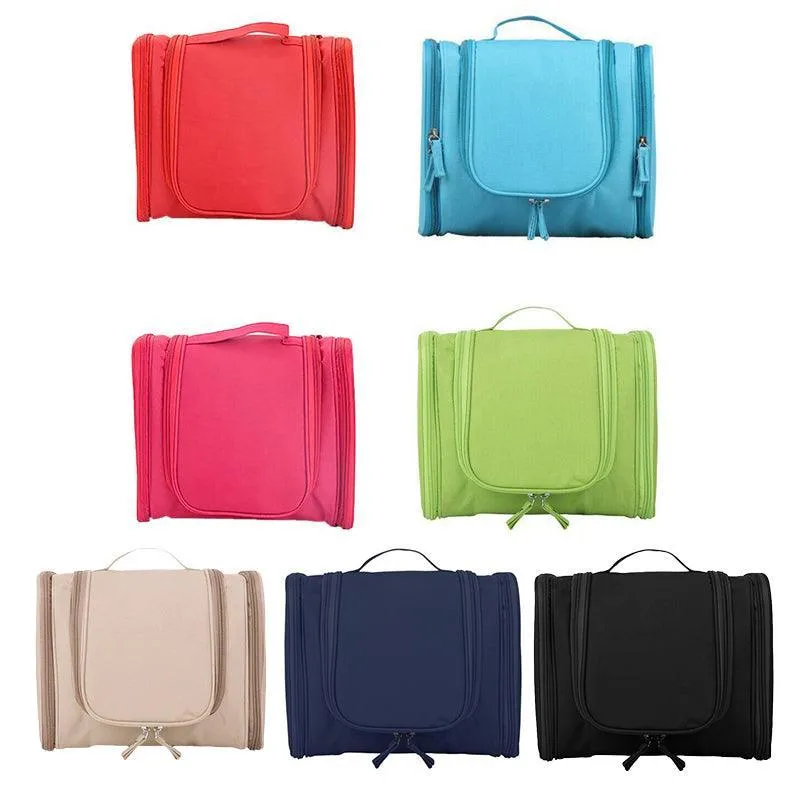 Makeup Bag Travel Cosmetic Toiletry Case Hanging Storage Large Bag Organizer Au
