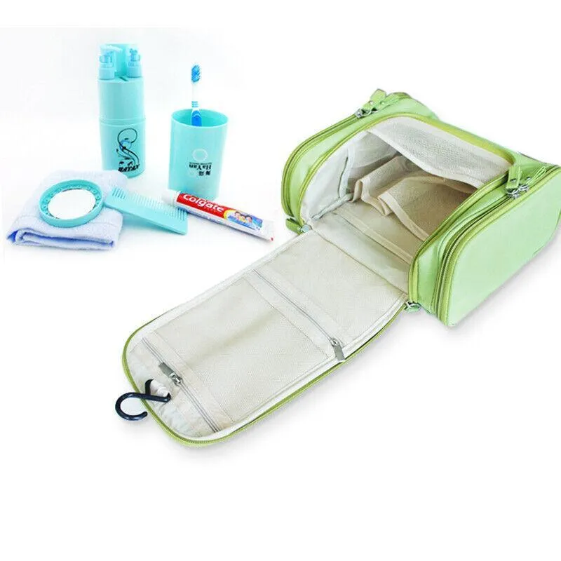 Makeup Bag Travel Cosmetic Toiletry Case Hanging Storage Large Bag Organizer Au