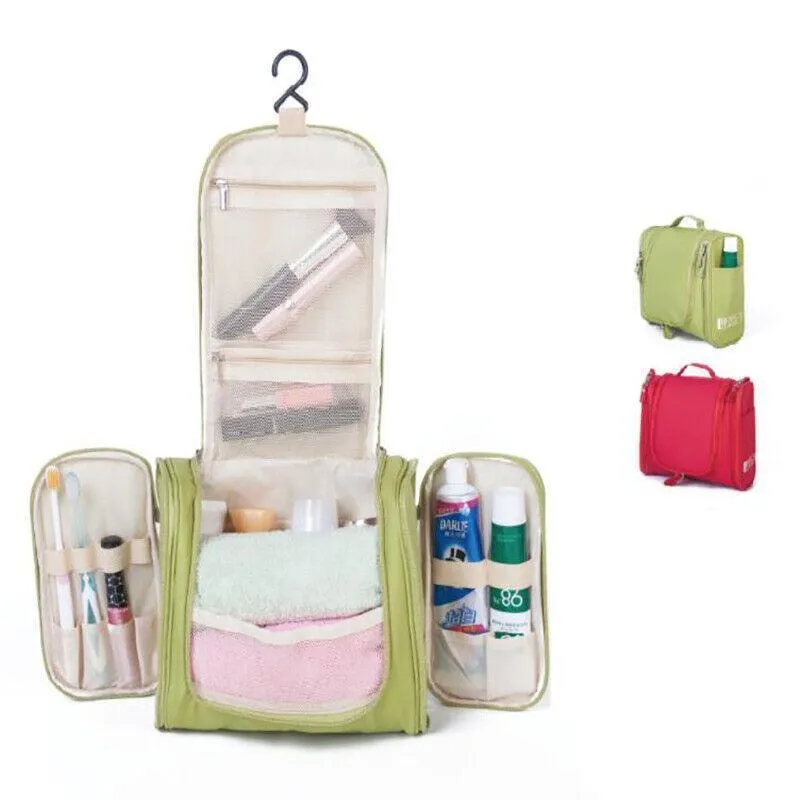 Makeup Bag Travel Cosmetic Toiletry Case Hanging Storage Large Bag Organizer Au