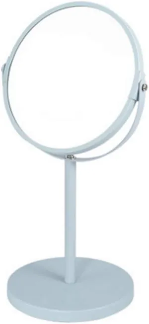 Makeup Mirror 360-degree Rotation Simple Single-Sided Mirror Round Portable Makeup Mirror Simple Solid Color Desktop Makeup Mirror Lighted Makeup Mirror(A)