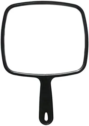Makeup Mirror Portable Professional Salon Barbers Hairdressers Handheld Mirror With Anti-Slip Handle for Makeup Bathroom Car Rear View Tool