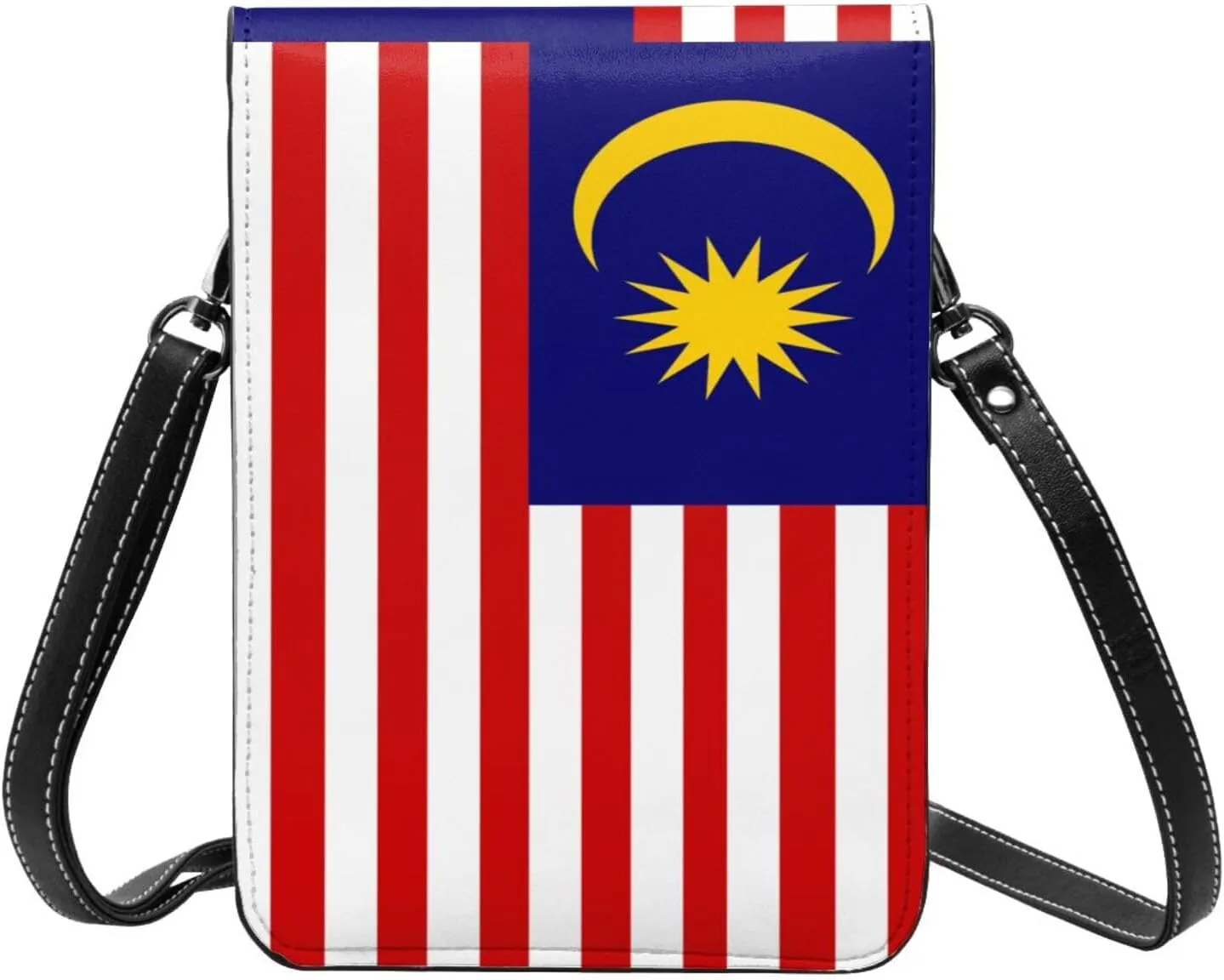 Malaysia Malaysian Flag Small Crossbody Purse Cell Phone Bag for Women