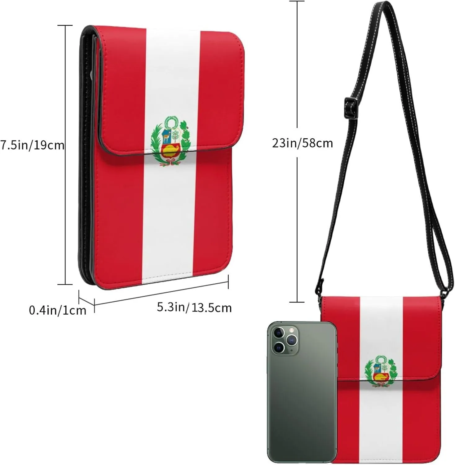 Malaysia Malaysian Flag Small Crossbody Purse Cell Phone Bag for Women