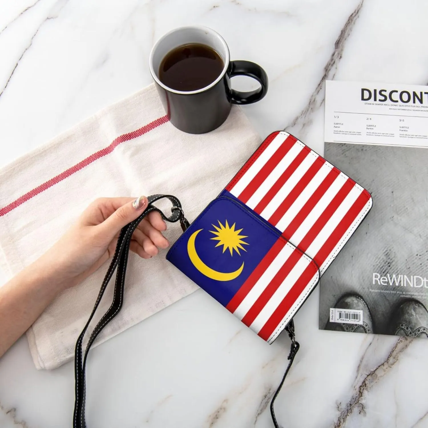 Malaysia Malaysian Flag Small Crossbody Purse Cell Phone Bag for Women