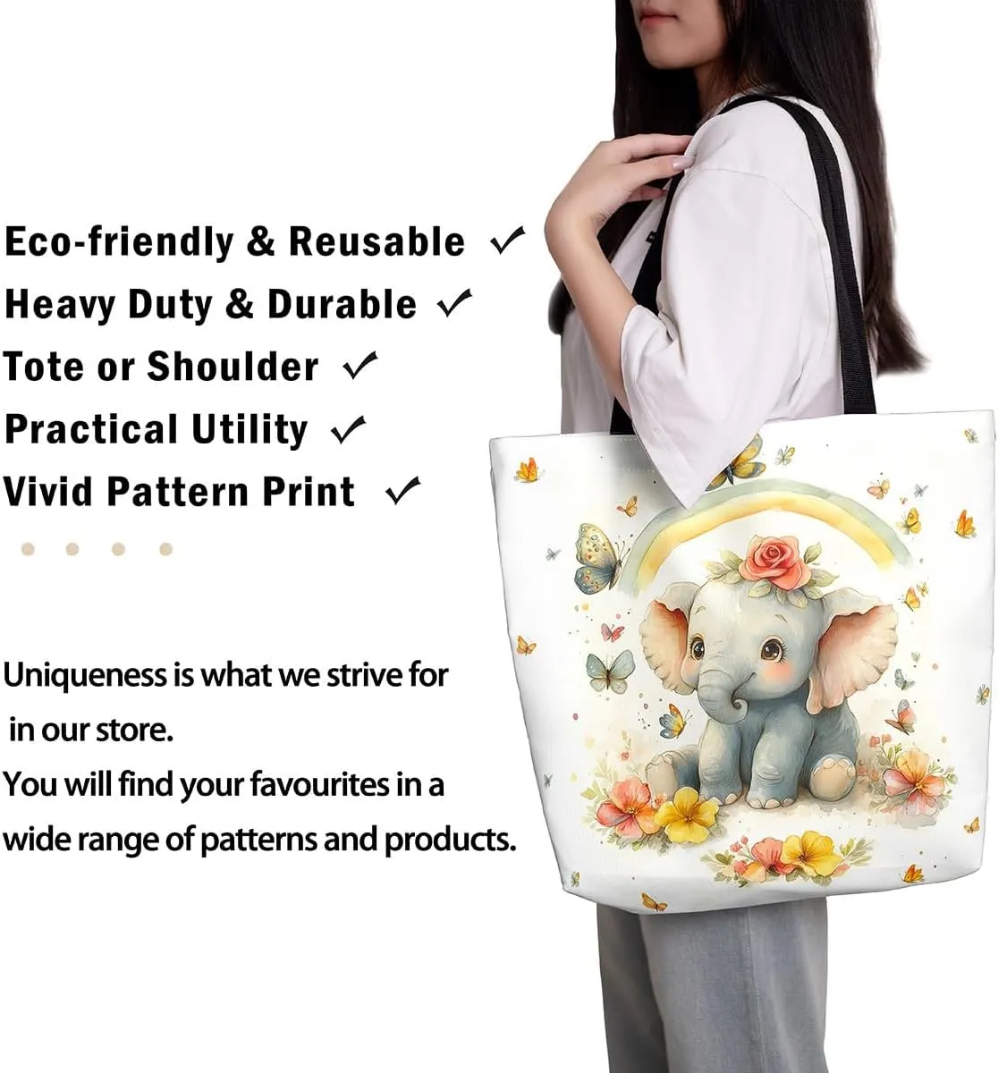 Mallard Duck Hunting Reversible Tote Bag,Kawaii Pet Wild Animal Foldable Shopping Bag,Romantic Bowknot Shoulder Bag