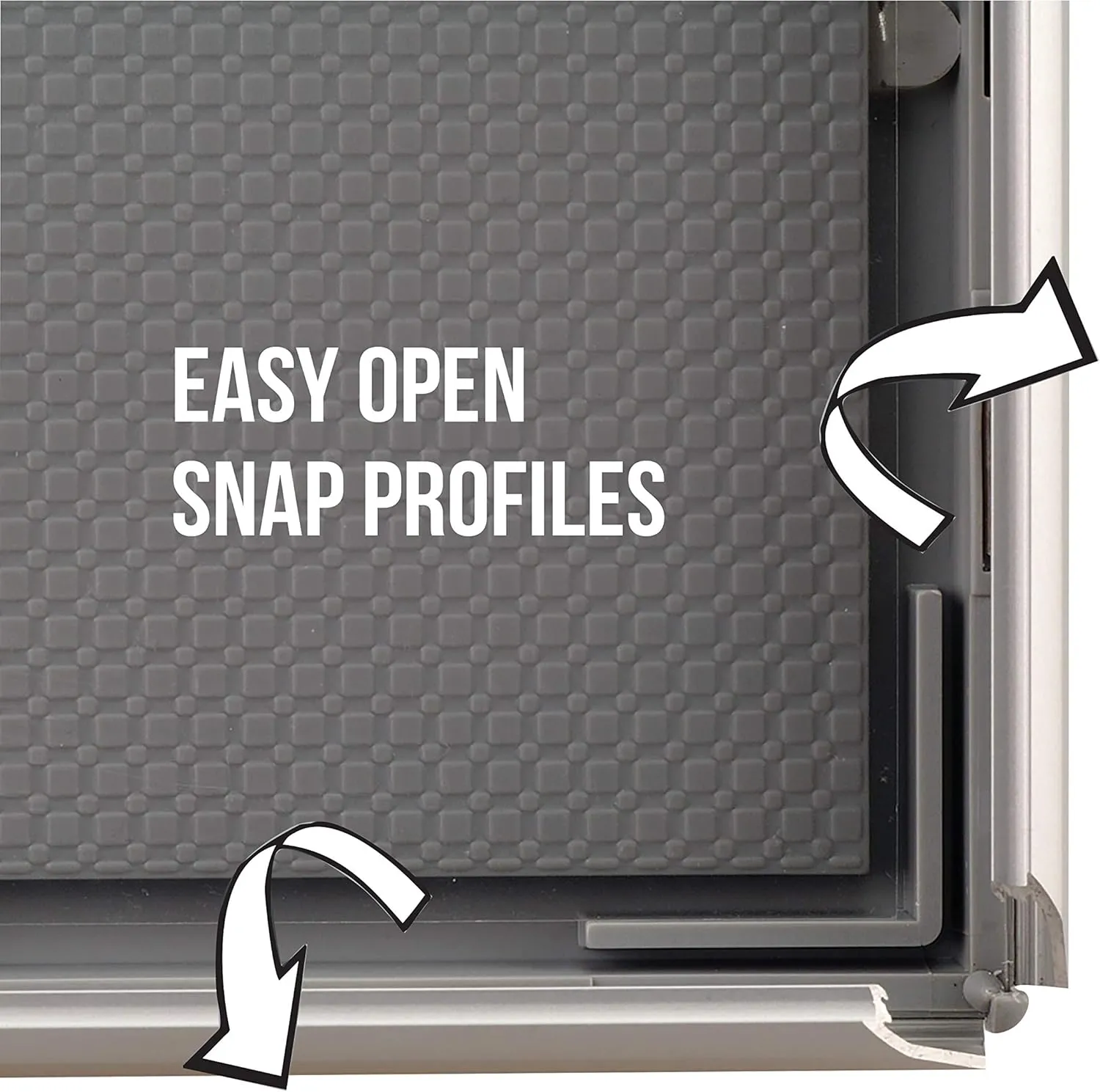M&T Displays Opti Snap Poster Frame 8x10 Inch Silver 0.55" Aluminum Profile Front Loading Wall Mounting Photo Picture Document Certificate Sign Holder Mitered Corner Anti Glare Cover (10 pack)