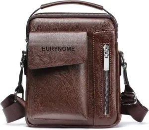 Man Purse Crossbody Leather, Mens Shoulder Bag Leather Messenger Bag For Men