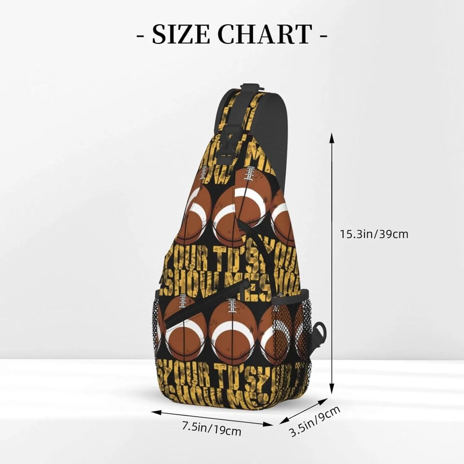 Mardi Gras American Flag Carnival Celebration Sling Bag Crossbody Bag Casual Chest Bags Travel Shoulder Backpack