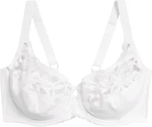 Marks & Spencer Women's Floral Lace Non Padded Underwired Full Cup Bra