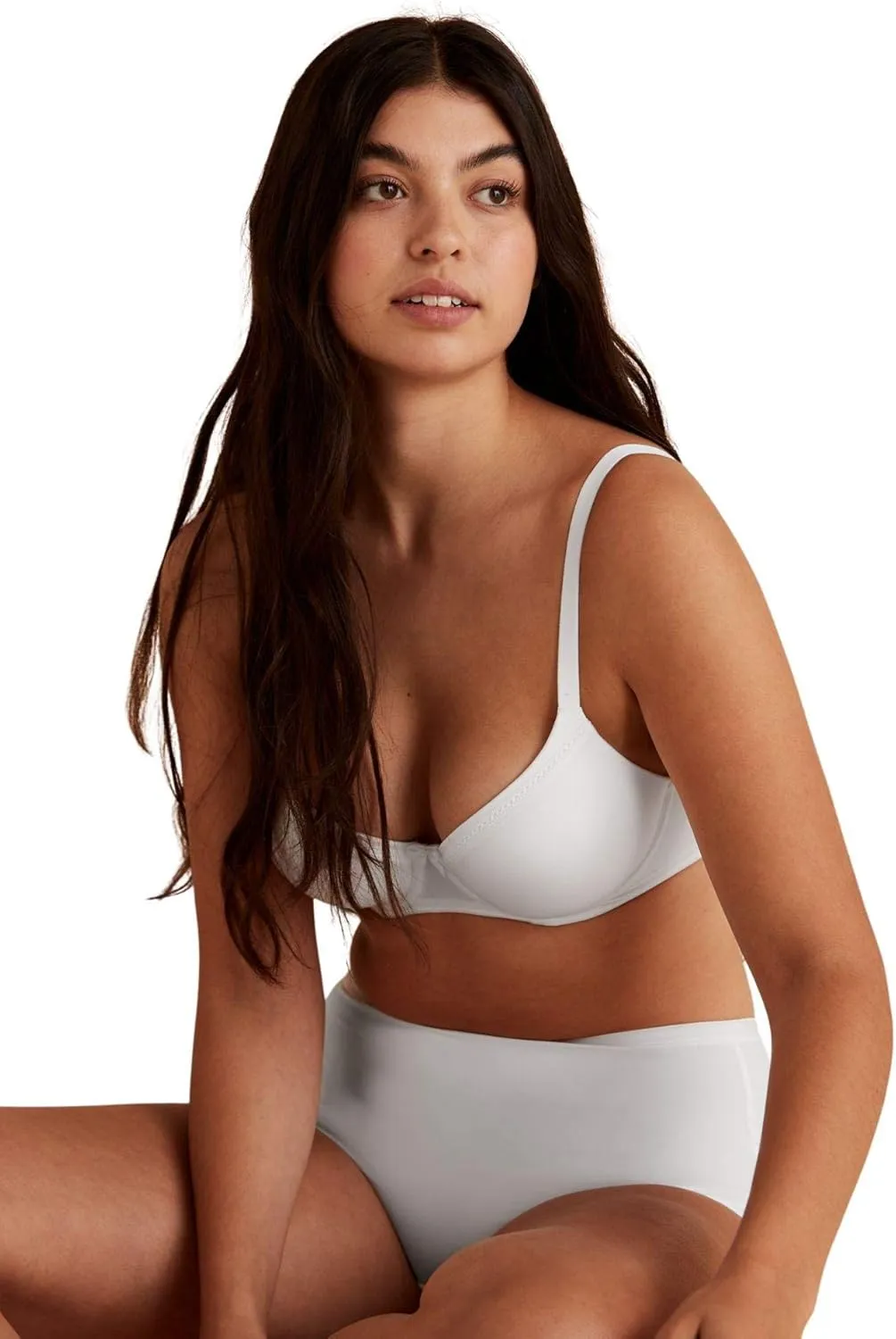 Marks & Spencer Women's Sumptuously Soft Under Wired Lace Trim Padded Full Cup T-Shirt Bra