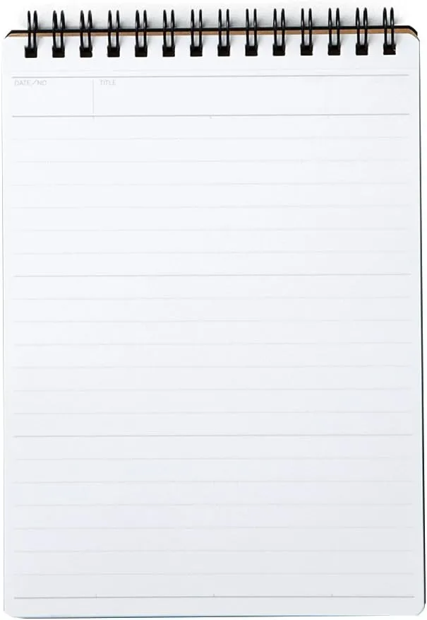 Maruman Nemosine Notebook, 0.3 inch (7 mm) Ruled, B6 N196A, Set of 5