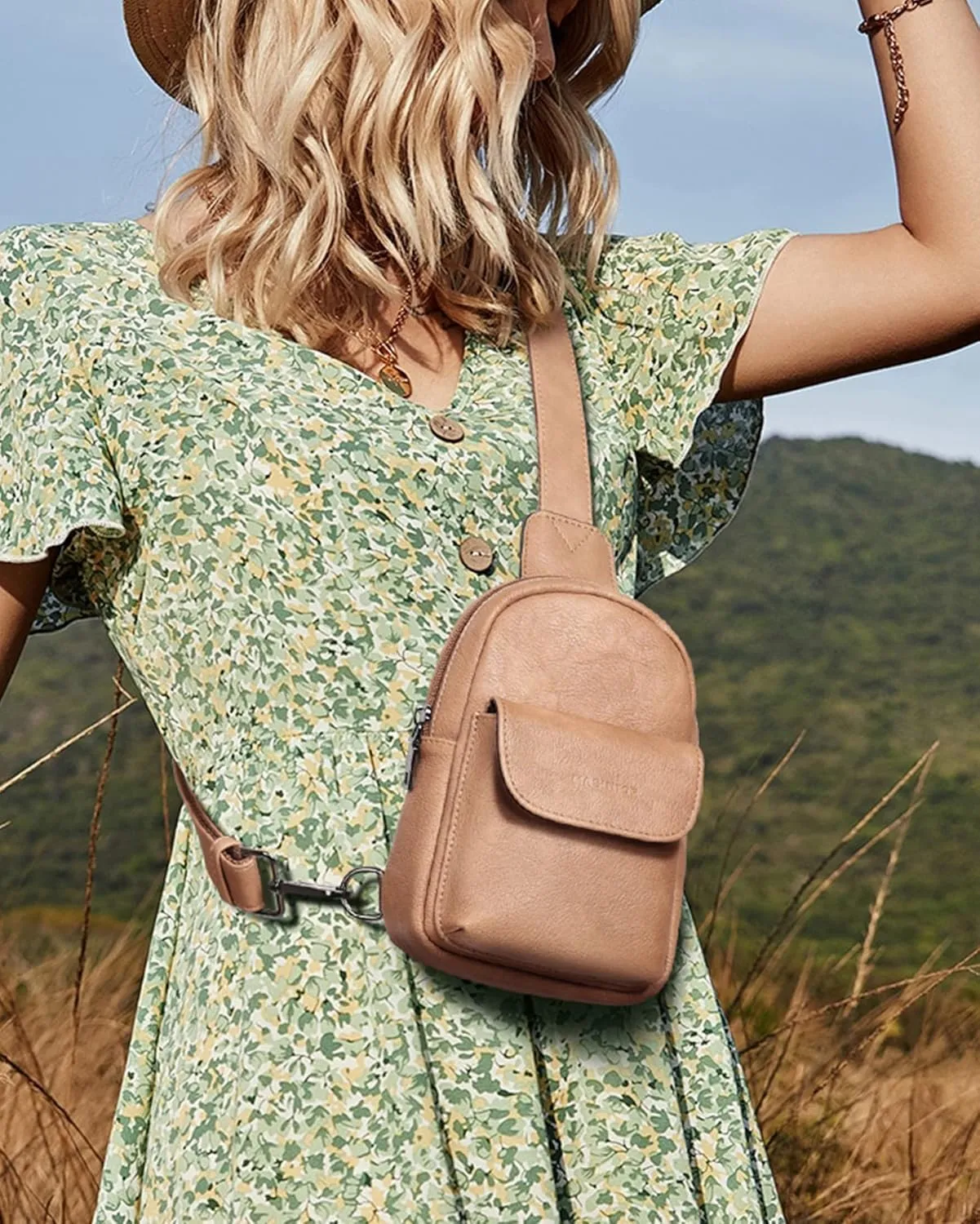 MASINTOR Small Sling Bag for Women Fashion Fanny Pack Crossbody Bags for Women Sling Backpack for Travel