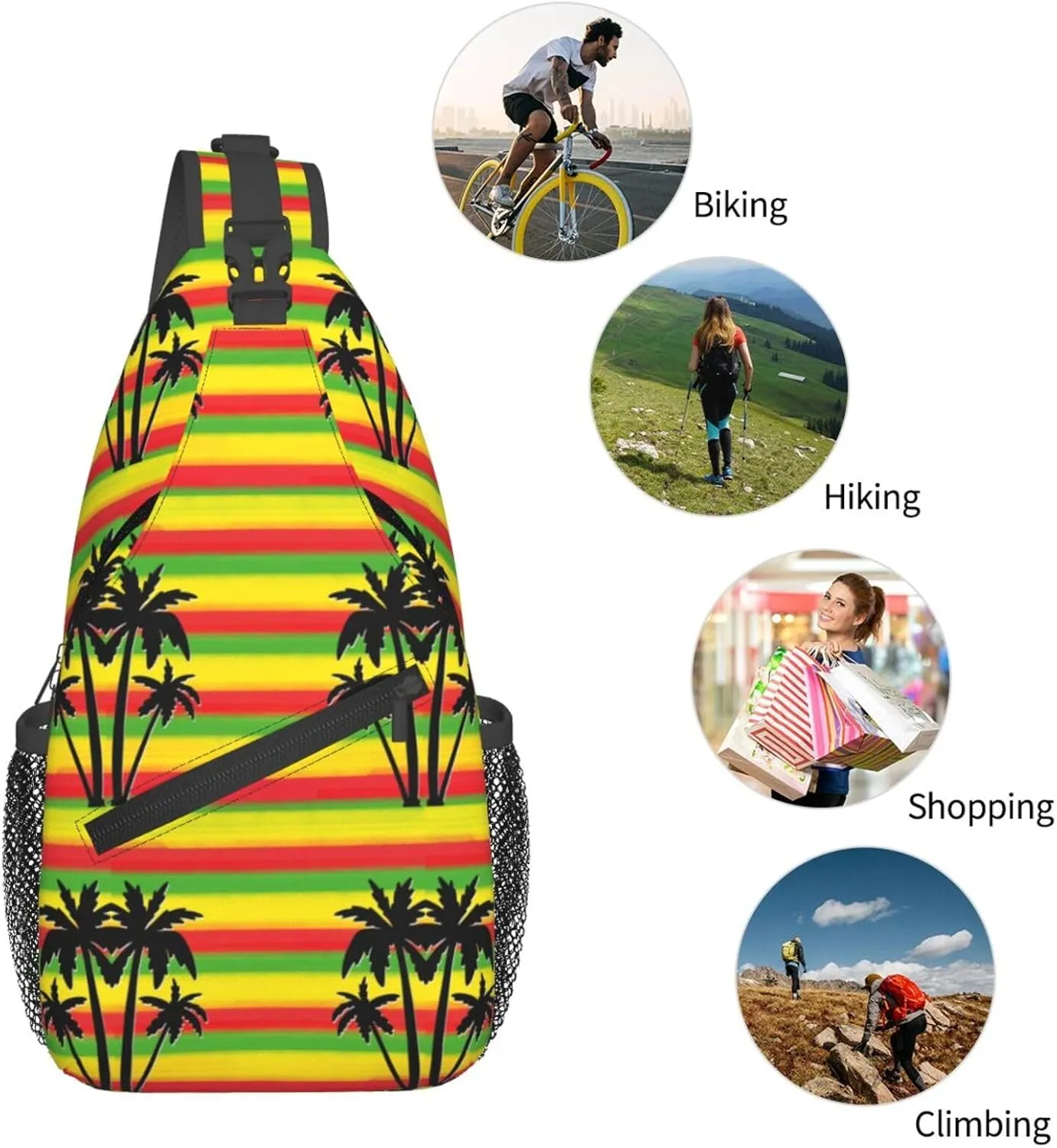 Math Mathematics Sling Bag Adjustable Crossbody Bag Casual Chest Bags Travel Shoulder Backpack For Women Men