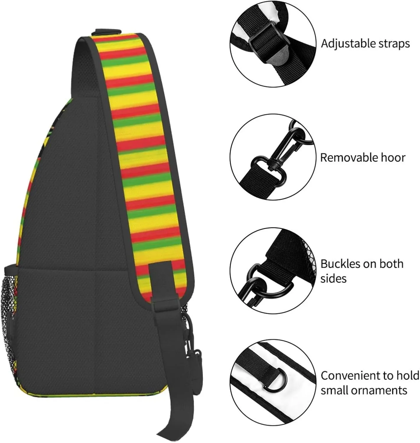 Math Mathematics Sling Bag Adjustable Crossbody Bag Casual Chest Bags Travel Shoulder Backpack For Women Men