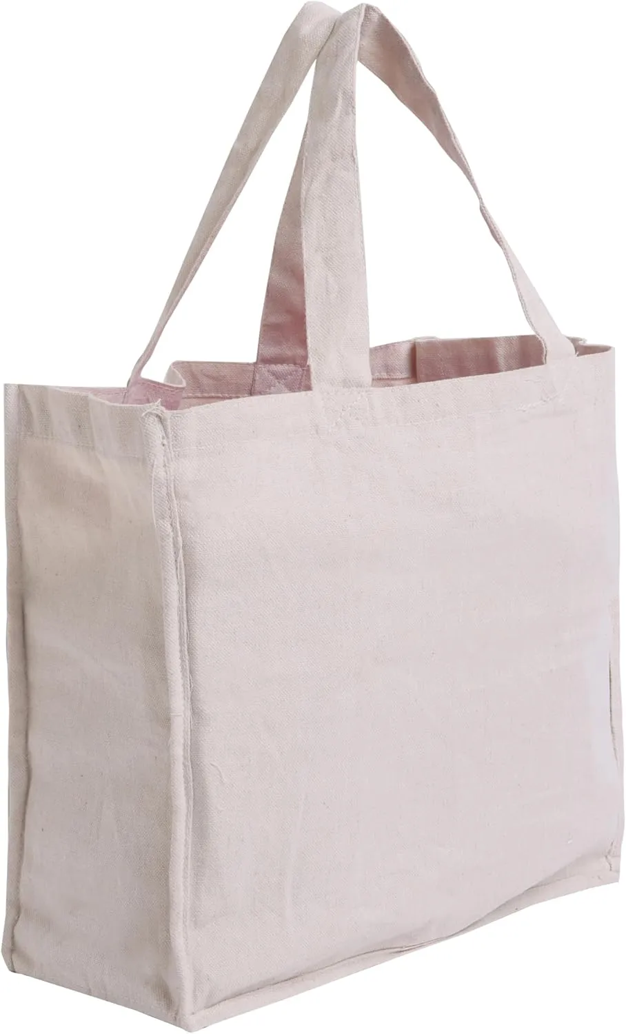 Mayatra's Eco-friendly Canvas Grocery Shopping Bags with Handle - Cloth Tote With 6 Compartments- Reusable - Organic Bags (Pack Of 2)