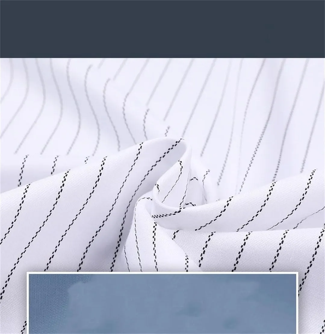 Men Designer Slim Stripes with Casual Long Sleeve Shirts