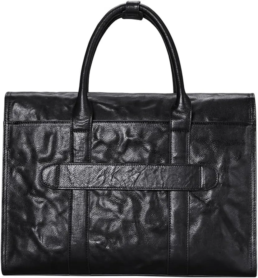 Men's Bags Leather Men's Handbags Large Capacity Horizontal Computer Bag Layer Cowhide Business Briefcase