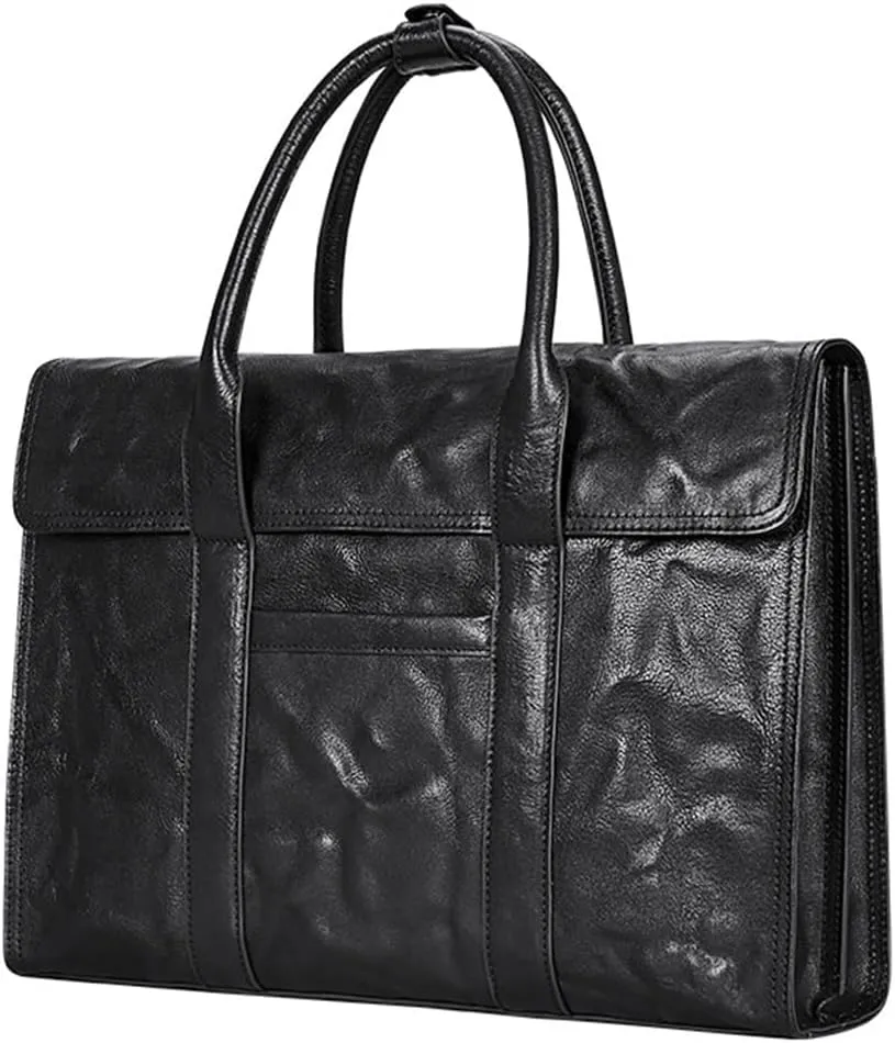Men's Bags Leather Men's Handbags Large Capacity Horizontal Computer Bag Layer Cowhide Business Briefcase