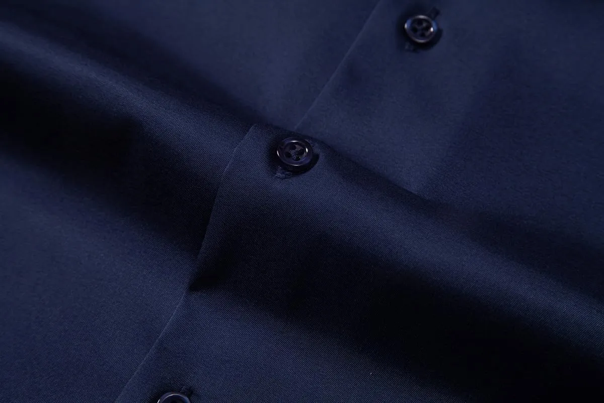Men's Dress Shirts Formal Slim Fit Stretch Long Sleeve Button Down Shirt for Men Wrinkle Free Collar Business Shirts