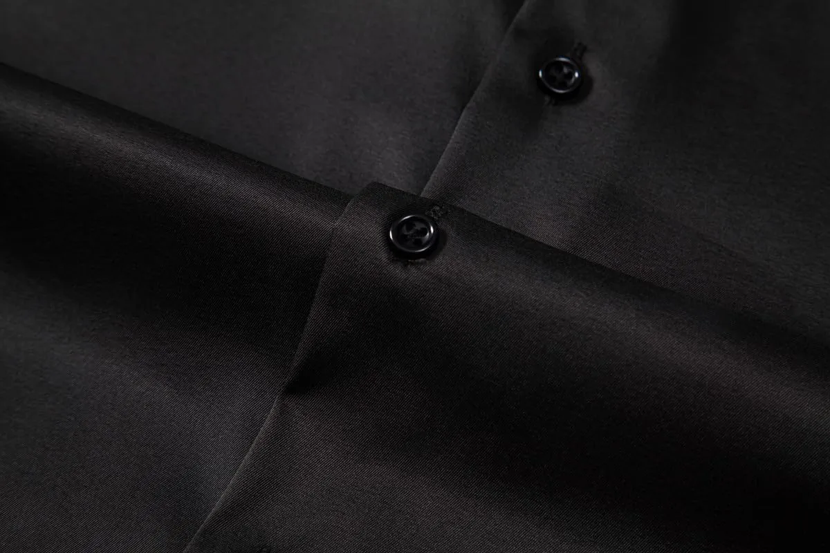 Men's Dress Shirts Formal Slim Fit Stretch Long Sleeve Button Down Shirt for Men Wrinkle Free Collar Business Shirts