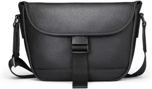 Men's Shoulder Bag Sports Bag Leather Crossbody Soft Leather Cowhide Backpack Casual Vertical Models