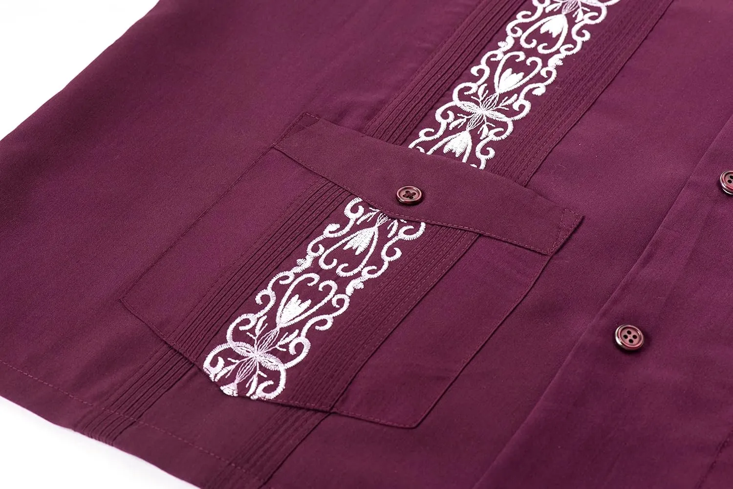 Mens Snap Shirts Casual Guayabera Shirts Short Sleeve