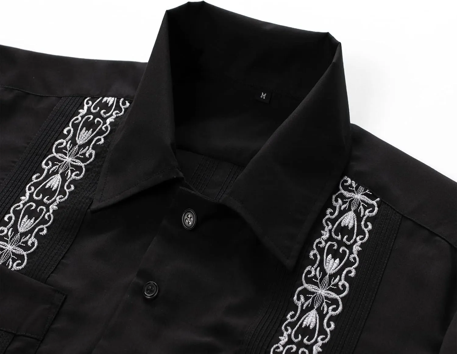 Mens Snap Shirts Casual Guayabera Shirts Short Sleeve
