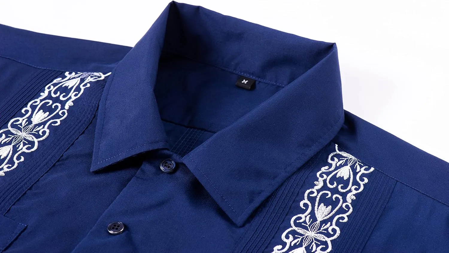 Mens Snap Shirts Casual Guayabera Shirts Short Sleeve