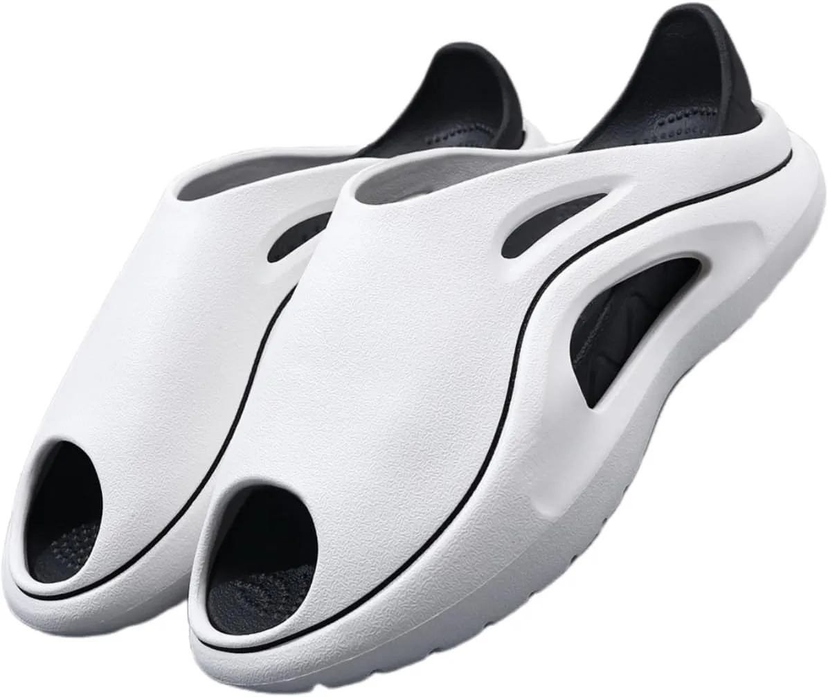 Men's Summer Slippers -Lightweight Cushioning EVA Material, Fashionable, Anti-slip Sole, Breathable, Suitable for Beach, Gym And Daily Wear.