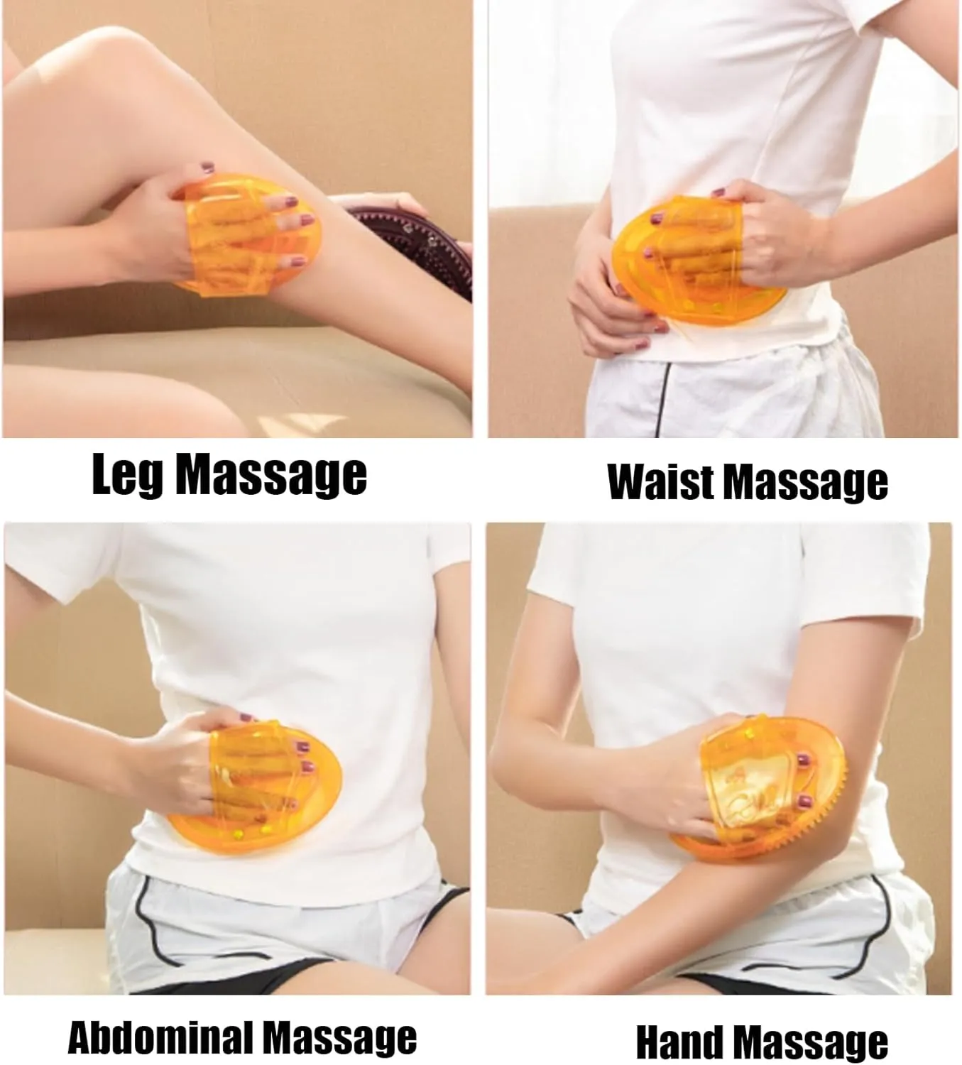 Meridian Brush Massage Body, Full Body Massage Brush, Handheld Professional Flexible Bristles, Relaxation Meridian Care with Acupuncture Point Chart (2PCSF)