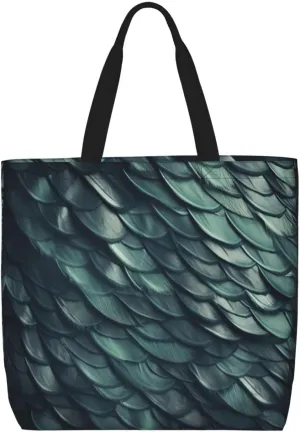 Merry Christmas Print Tote Bag Shoulde Bag Handbag Grocery Bags Reusable For Office Shopping Travel Casual Work Holiday