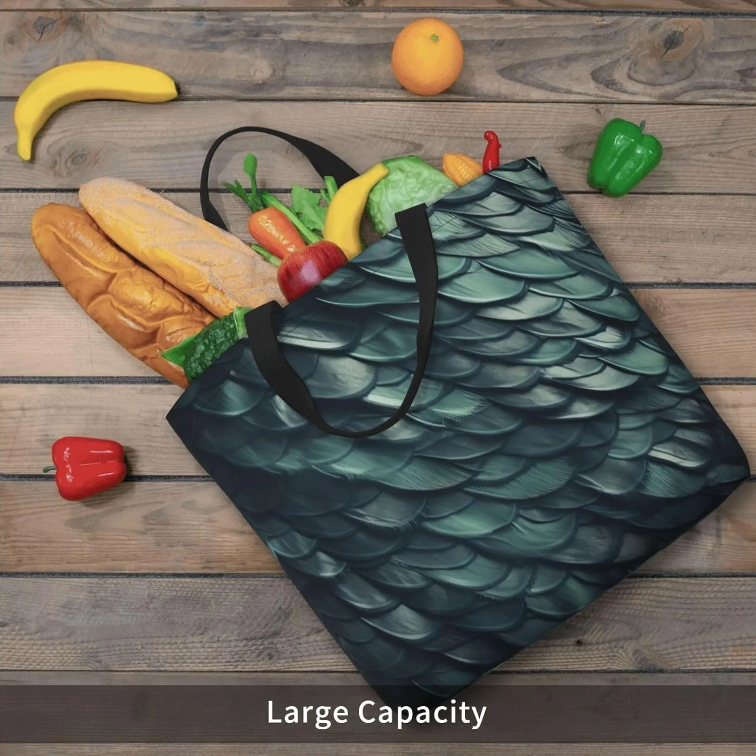 Merry Christmas Print Tote Bag Shoulde Bag Handbag Grocery Bags Reusable For Office Shopping Travel Casual Work Holiday