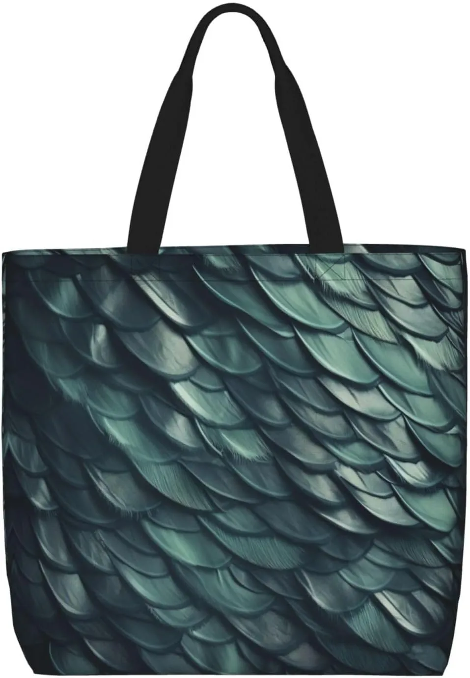 Merry Christmas Print Tote Bag Shoulde Bag Handbag Grocery Bags Reusable For Office Shopping Travel Casual Work Holiday