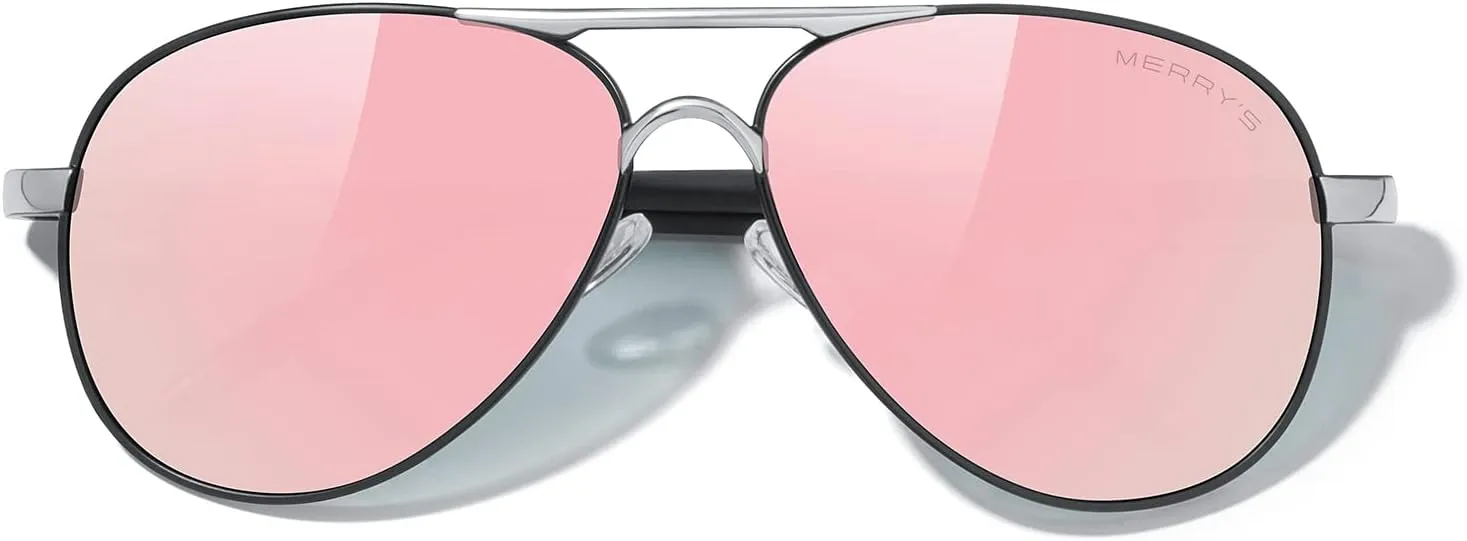 MERRY'S Aviator Sunglasses For Men Women Polarized Driving Sun glasses UV400 Protection S8513