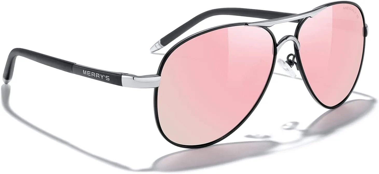 MERRY'S Aviator Sunglasses For Men Women Polarized Driving Sun glasses UV400 Protection S8513