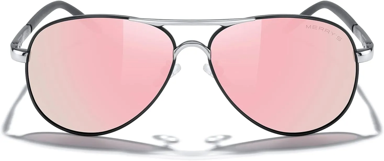 MERRY'S Aviator Sunglasses For Men Women Polarized Driving Sun glasses UV400 Protection S8513