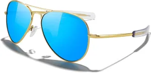 MERRY'S Classic Aviator Military Polarized Sunglasses for Men or Women S8562